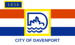 Flag of Davenport, Iowa